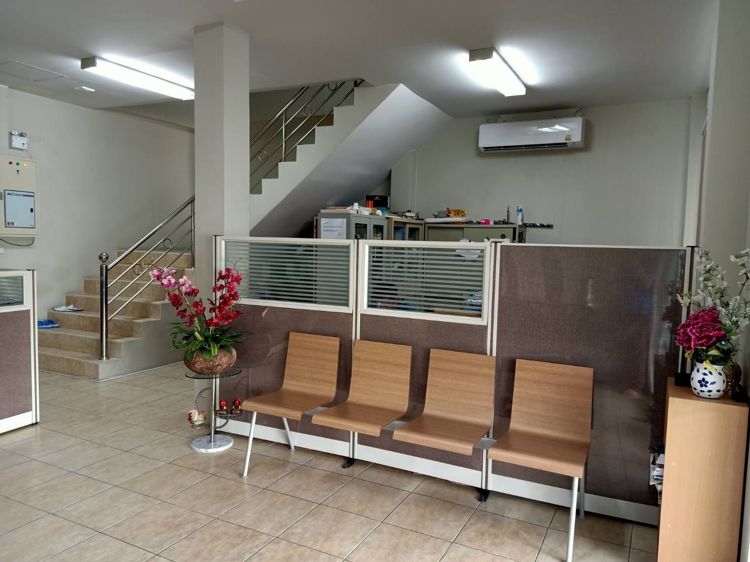 Waiting area and staircase