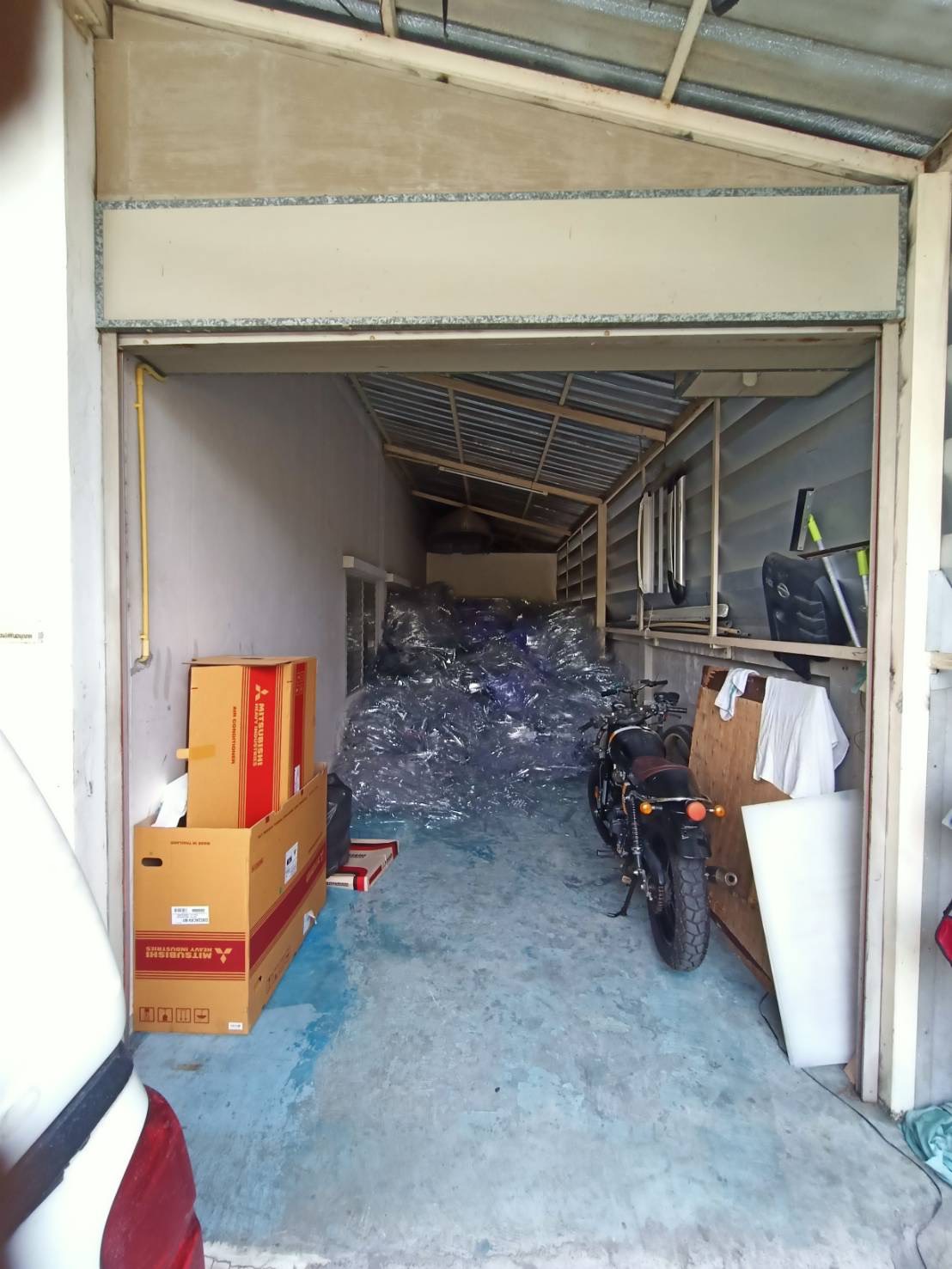 Recycled material storage